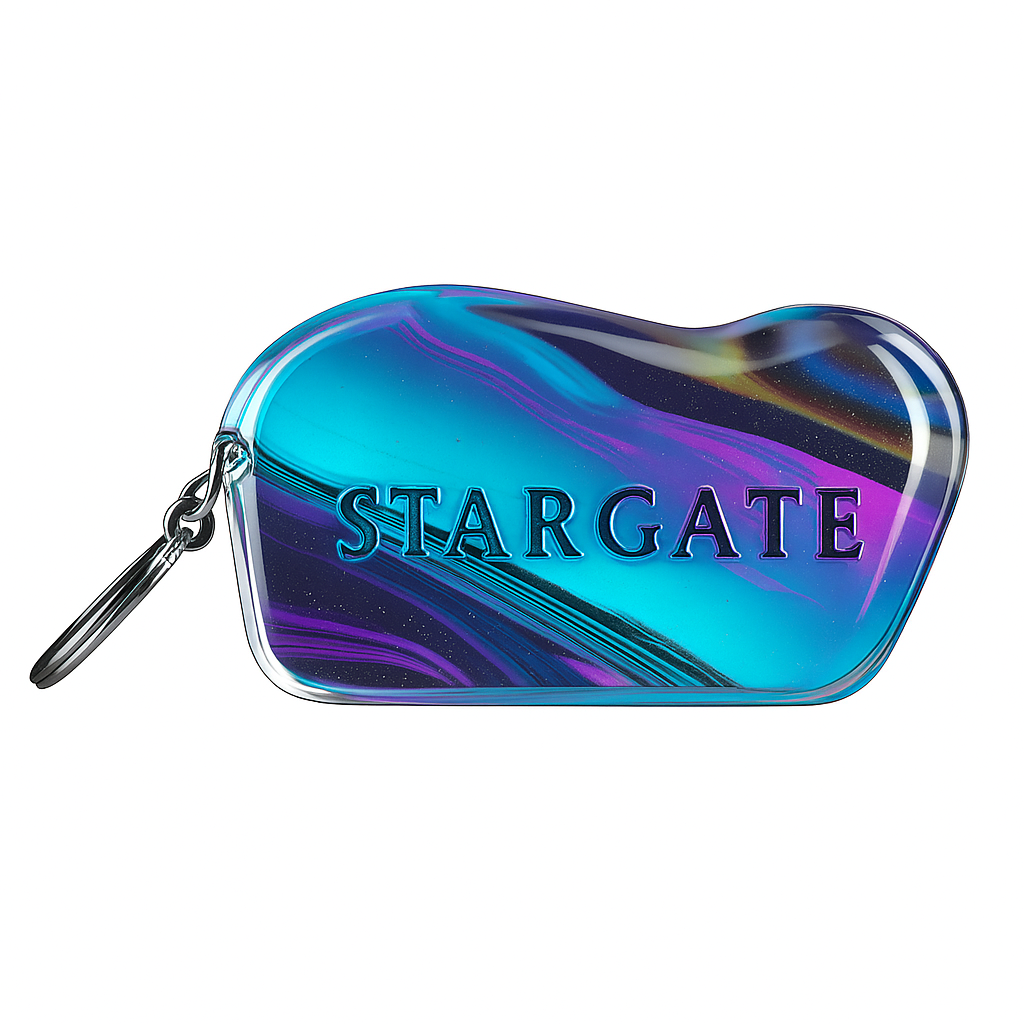 Stargate Glass Keyring