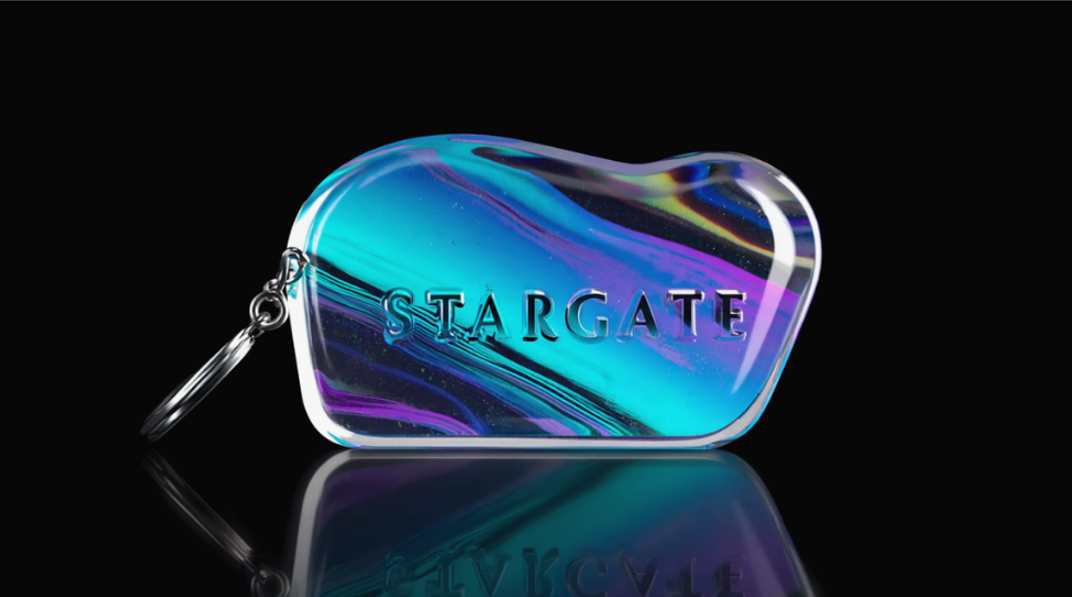 Stargate Glass Keyring