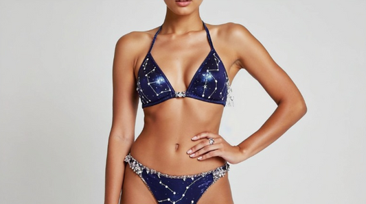Swarowski Crystal Stargate Blue Bikini